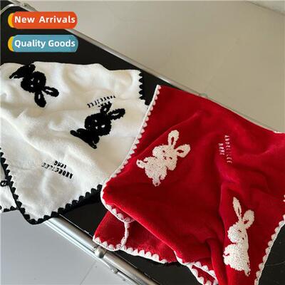 Cute bunny bath towel women home absorbent quick-drying bath