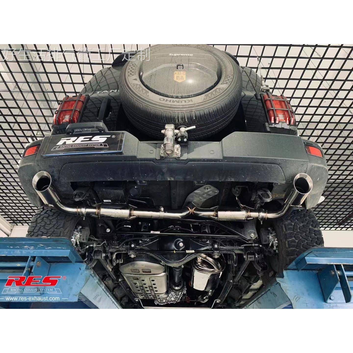 RES排气管 坦克 300 改装 RES 头段 GPF前管 中尾段遥控阀门