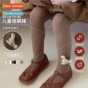 Childrens pantyhose girls bottoms combed cotton spring and f