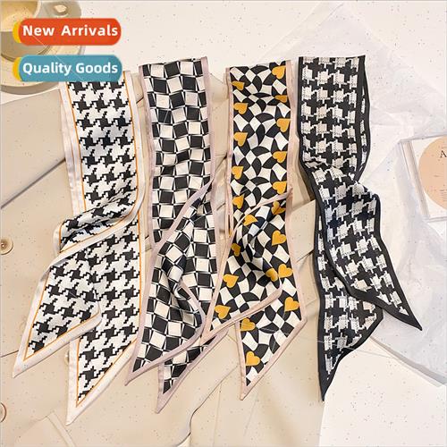 Korea  bird nest fashion simulation silk scarf female spring
