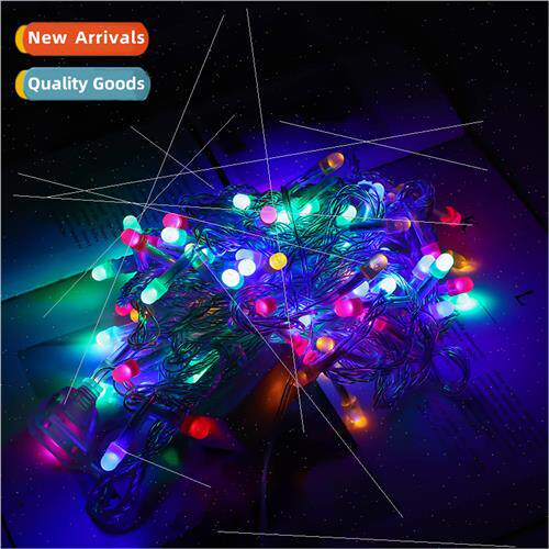LED fog f8 round head light string v8 hexagonal outdoor ligh