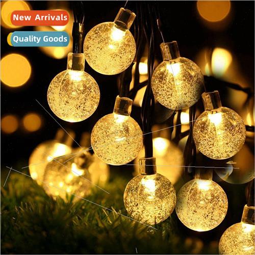 LED Solar Bubble Ball ghts String Crystal Ball ghts String O