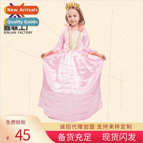 Europe summer childrens dresses girls dress flower girl sare