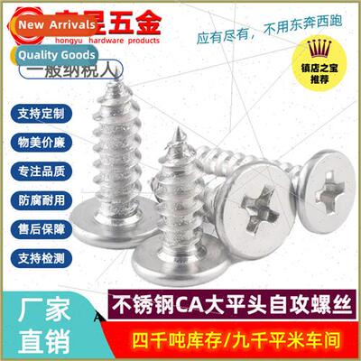 304 CA large flat head tapping screws thin head tapping scre