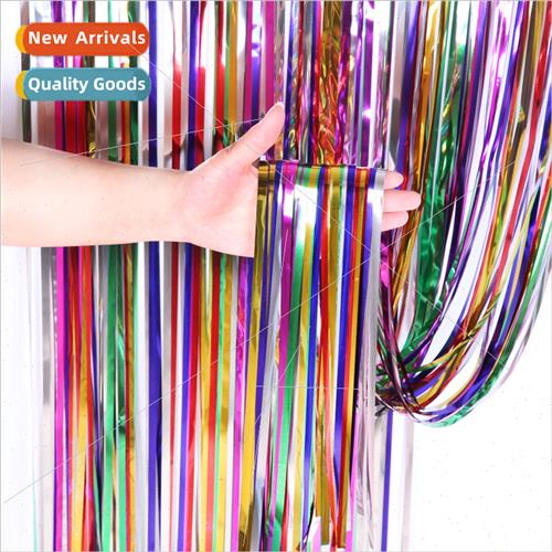 1*2m colorful rain curtains birthday party decoration weddin