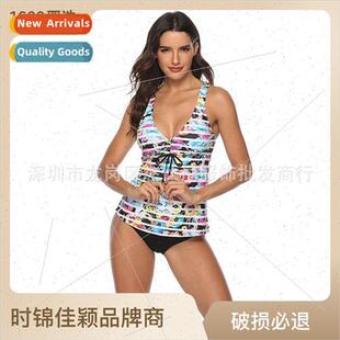 Womens Spl Swimsu 2023 Europe Bikini Printed Swim New