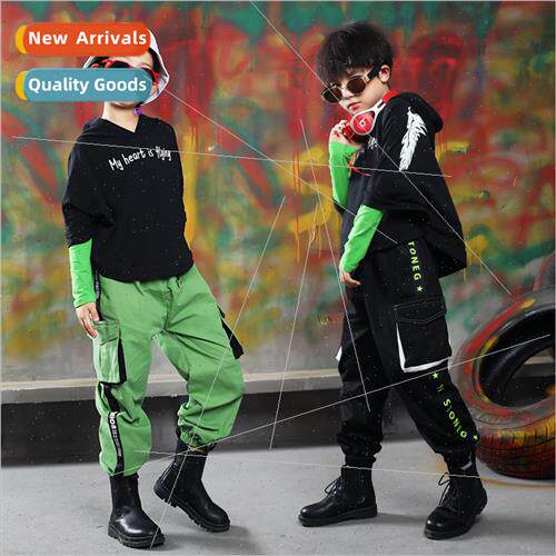 Handsome childrens hip-hop set dance clothes tide clothing b