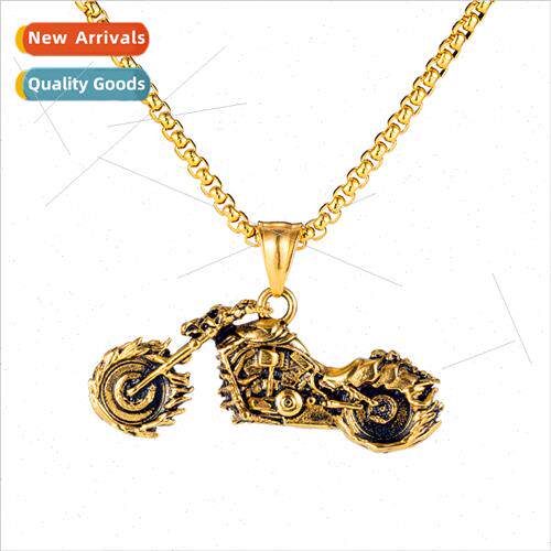 Europe fashion punk tanium steel pendant creative motorcycle