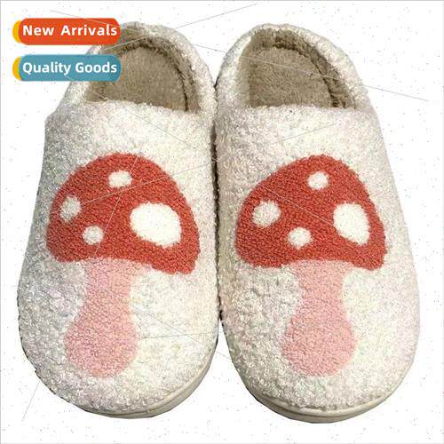 New comtable home mushroom warm winter cotton slippers coupl