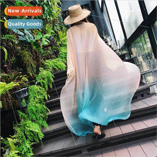 Spring summer new sarong female Korean  fashion gradient lon