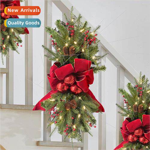 2022 Christmas Swag Wreath Wall Door Window Hanging Berry Pi