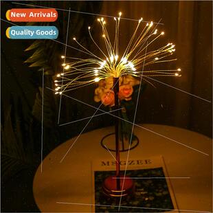 Lamp Girl Room LED Decoration Table Romantic Feather