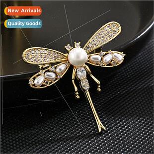 New elegant fresh exquise dragonfly brooch female corsage pi