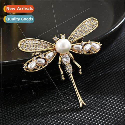 New elegant fresh exquise dragonfly brooch female corsage pi