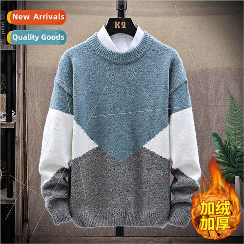 Thickened knwear 2023 men sweater popular youth warm men bot