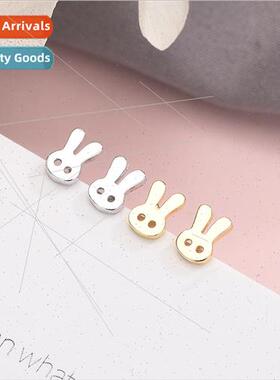 s925 silver earrings Korea cute bunny earrings Mori sweet el