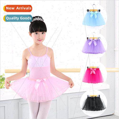 Childrens dance practice clothes bustle sarong elastic toddl