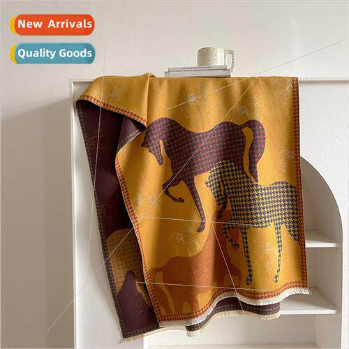 2023 new fall winter warm wh warm faux cashmere scarf female