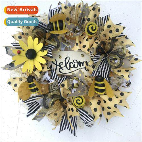 Christmas Decorations Bee Sunflower Wreath Home Decorations