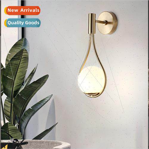 Modern mple Creative Model Nordic Golden Water Drops Orb Gla
