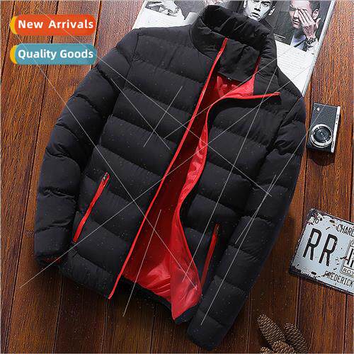 Cotton jacket men 2022 fall winter thickened sports stand-up