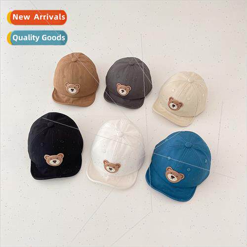 Baby hat super cute cute bear soft brim duck tongue hat spri