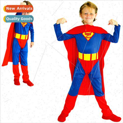 Halloween cosplay costumes male mask ball Superman permance
