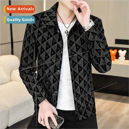 2023 casual versatile spring fall jacket men nd spring lapel