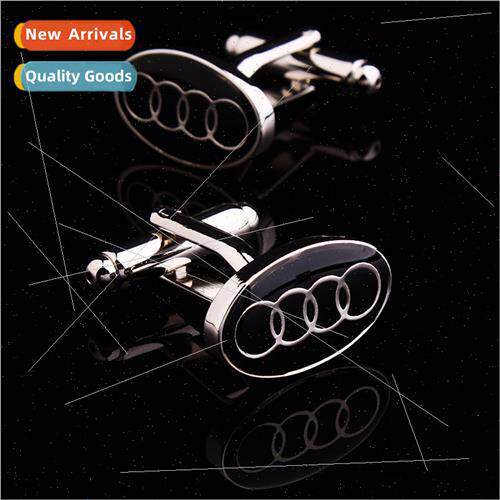 Black car logo cufflinks Drip Craft B3014