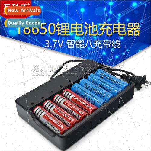 18650 lhium battery charger 3.7V intelligent eight charger w