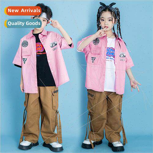 Boys hip-hop su hiphop tide children set dance costumes fema