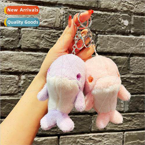Cute simple dolphin doll plush toys schoolbag pendant mini c