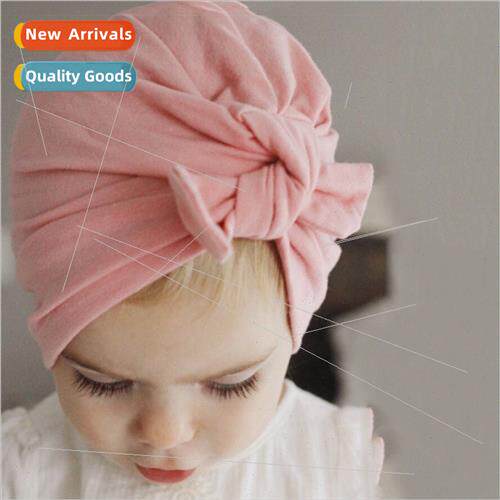 2021 new baby hat boys girls baby hat bow tie knot headgear