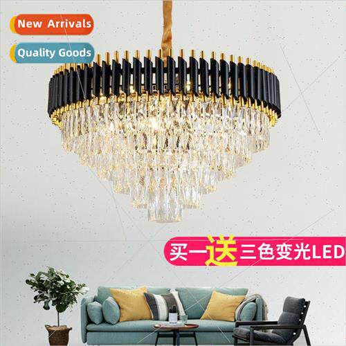 -modern light luxury crystal lamp American simple living roo