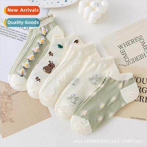 Socks women boat socks spring and summer cotton anti-odor sh