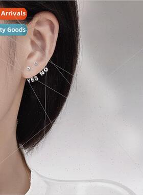 Creative English letters earrings female simple lovely Korea