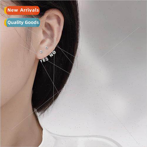 Creative English letters earrings female simple lovely Korea