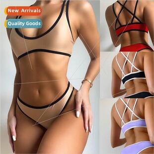 Womens Swimsu LZ157 Spl Bikini Bandage Color Solid Sexy