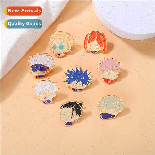 Anime manga  spell badge five stripes gofu volts black hui t