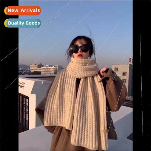 Scarf fall winter female 2023 new Korea  woolen knted wild n