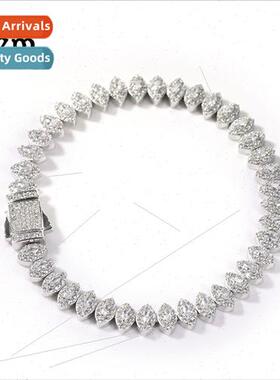 Europe full diamonds spring buckle horse eye bracelet hip ho