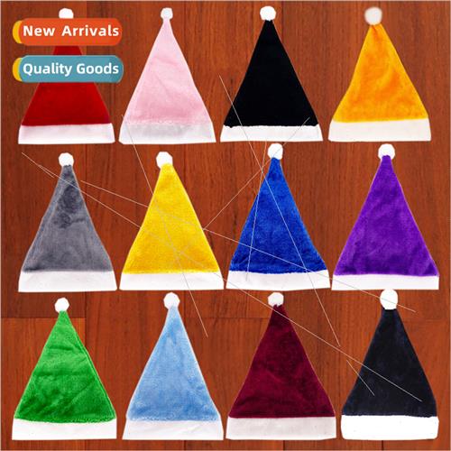 Christmas party decoration 29*39 short plush Christmas hat r