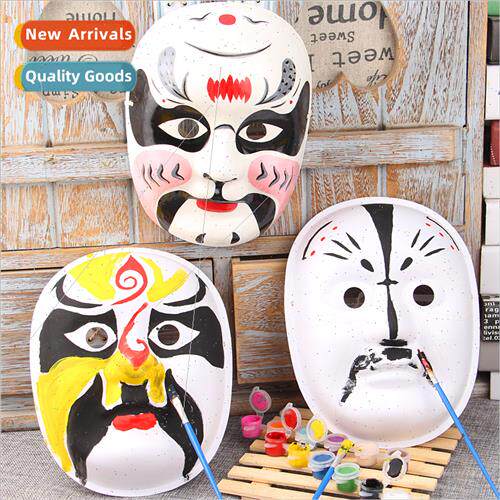 Chinese Peking Opera face mask hand-painted pulp g Be  Guan