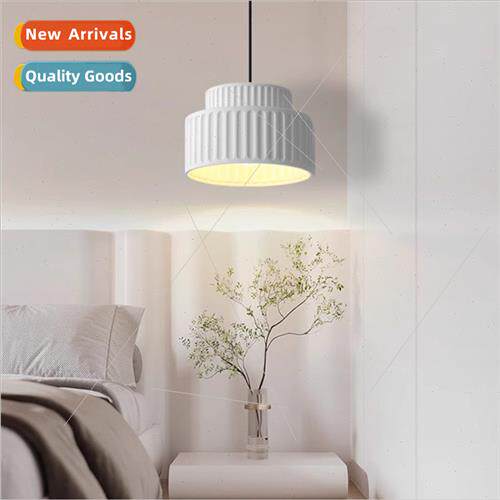 New bedroom bedside lamp creative resin cream wind led chand