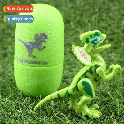 Children assembled dinosaur eggs building blocks Japan twist