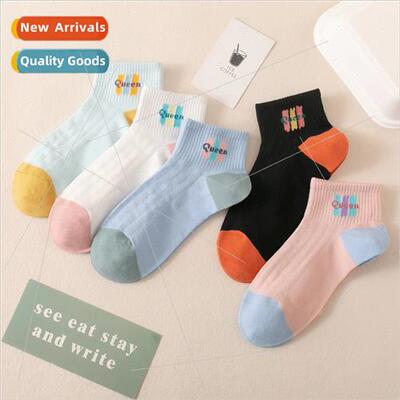 2023 new socks womens boat socks spring and summer shallow m