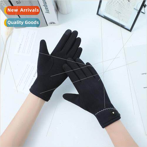 Winter sports outdoor riding warm touch screen gloves ladies