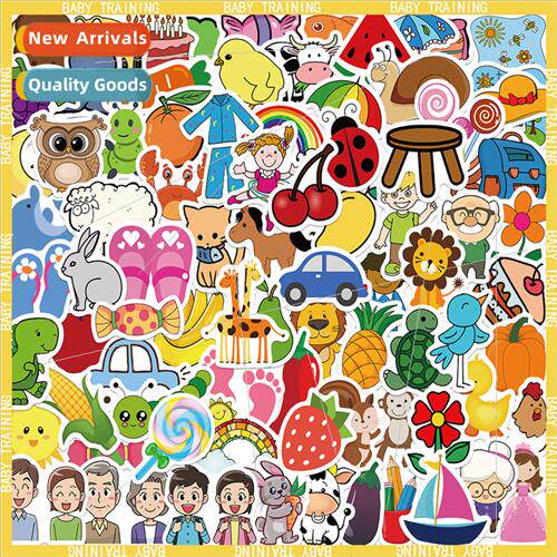 90 sheets cute baby puzzle training stickers decoration hand