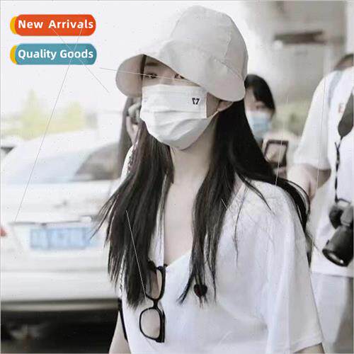 Sun hat children summer Korea  drawstring lightweight UV sun