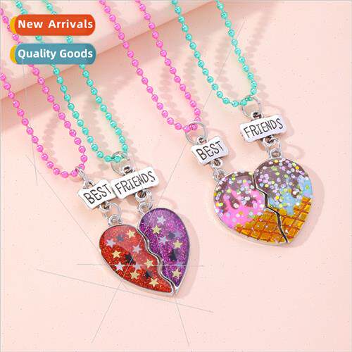 new letters best friends good friends necklace colorful bead